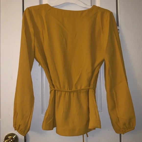 Drapey Crepe Faux Wrap Top - Picture 4 of 6